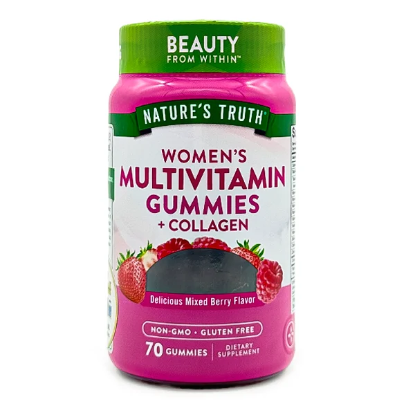 natures-truth-womens-multivitamin-gummies-collagen-70-count-webp-1 پاستیل مولتی ویتامین کلاژن نیچرز تروث مخصوص بانوان ۷۰ عددی Nature’s Truth Women’s Multivitamin Gummies Collagen - تصویر 1