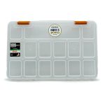 جعبه قرص و مکمل ورزشی ۱۵ محفظه‌ای شفاف سایز بزرگ Compartment Supplement Organizer Box