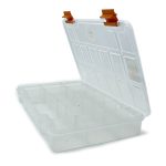 جعبه قرص و مکمل ورزشی ۱۵ محفظه‌ای شفاف سایز بزرگ Compartment Supplement Organizer Box - تصویر 4